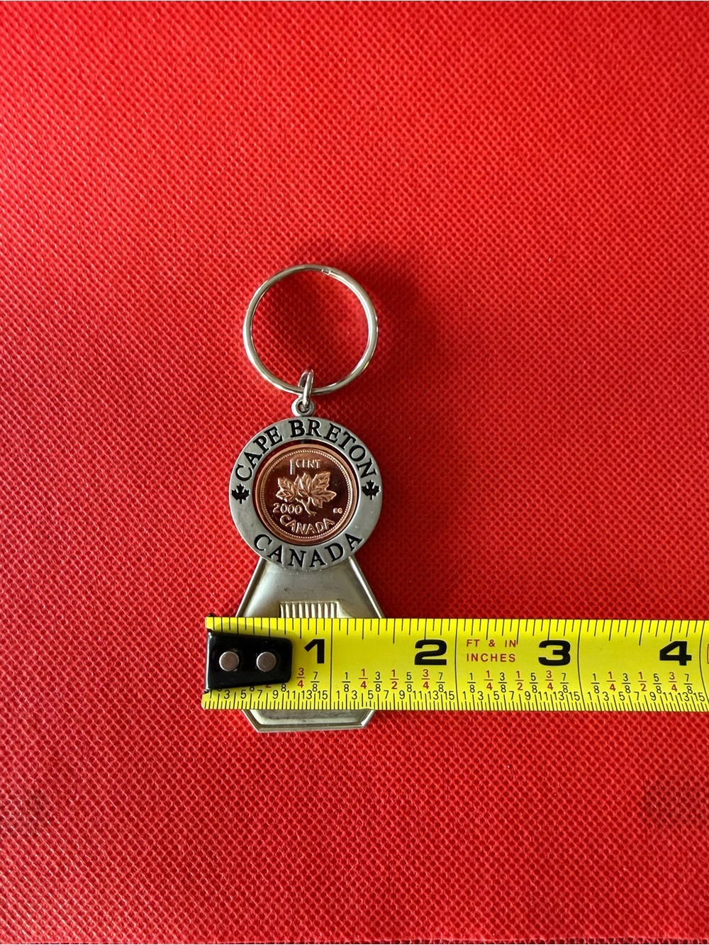 Vintage Lucky Penny (yr 2000) Cape Breton π¨π¦ Keyring Bottle Opener - Collectors! - Picture 3 of 7